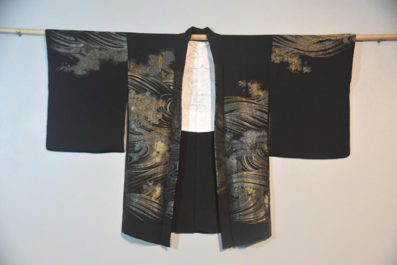 Japanese Vintage Silk Haori Jacket - Image 4
