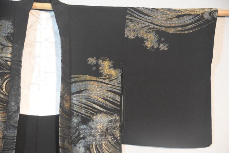 Japanese Vintage Silk Haori Jacket - Image 6
