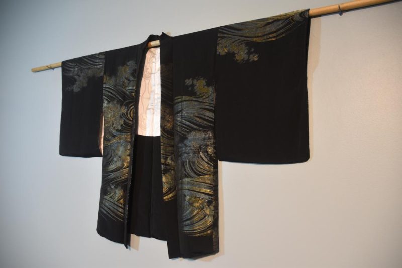 Japanese Vintage Silk Haori Jacket - Image 3