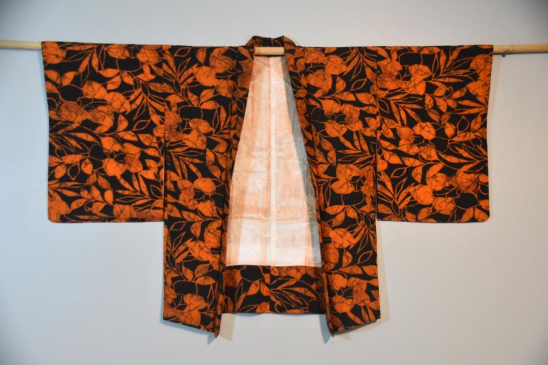 Japanese Vintage Silk Haori Jacket - Image 8