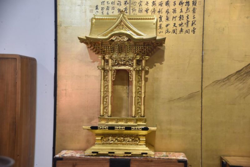 Japanese Wood & Gild Shrine