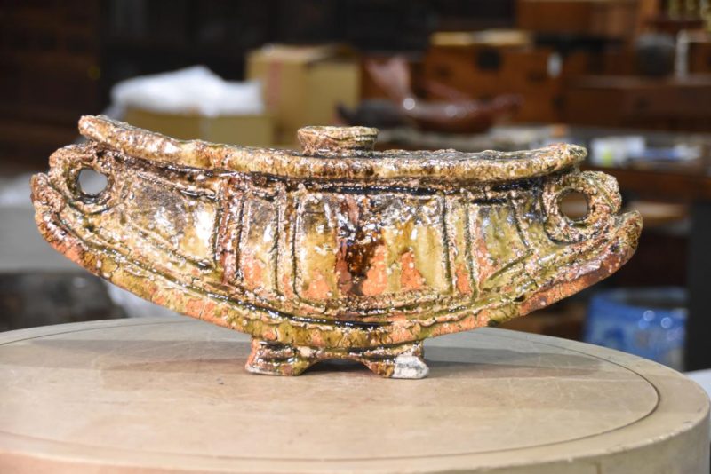 Contemporary Pottery Vase by Takuma Murakoshi:Width 470mm - Image 2