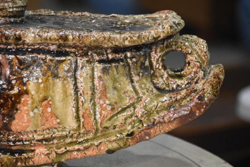 Contemporary Pottery Vase by Takuma Murakoshi:Width 470mm - Image 6
