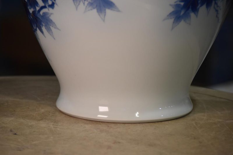 Fukugawa Pottery Vase:Width 280mm - Image 9