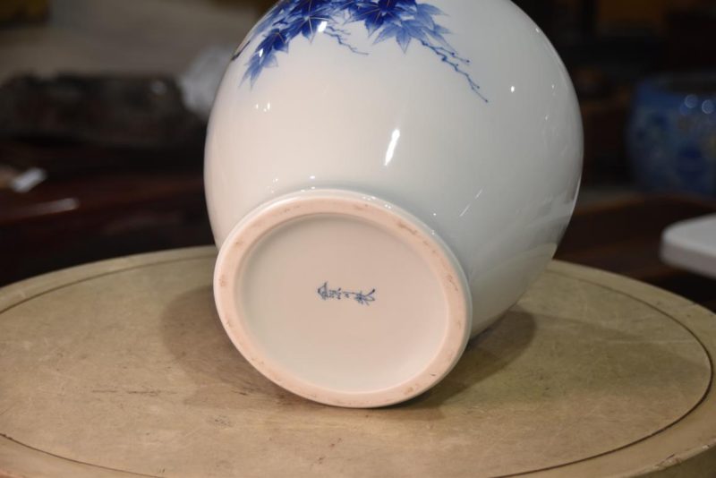 Fukugawa Pottery Vase:Width 280mm - Image 3