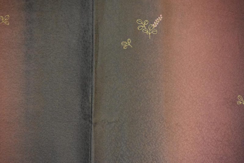 Vintage Japanese Lubbed Silk Kimono - Image 2