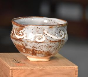 Shino Tea Bowl (Chawan) 85 mm's high