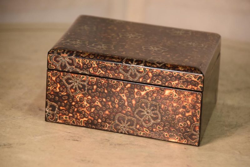Japanese Wakasa Lacquer Diamond Shaped Lidded Box Width:225mm - Image 6