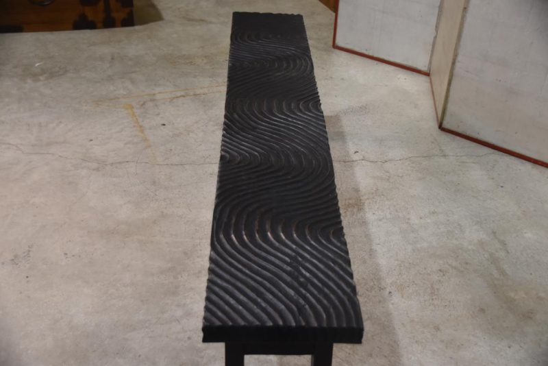 Filipino Wooden Wave Bench Width:1800mm - Image 6