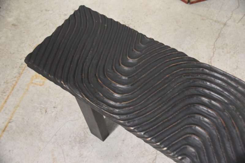 Filipino Wooden Wave Bench Width:1800mm - Image 5