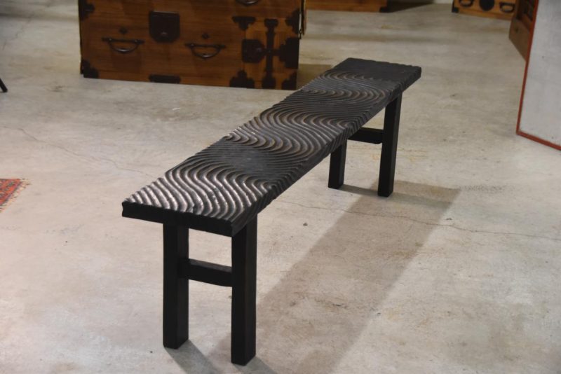 Filipino Wooden Wave Bench Width:1800mm