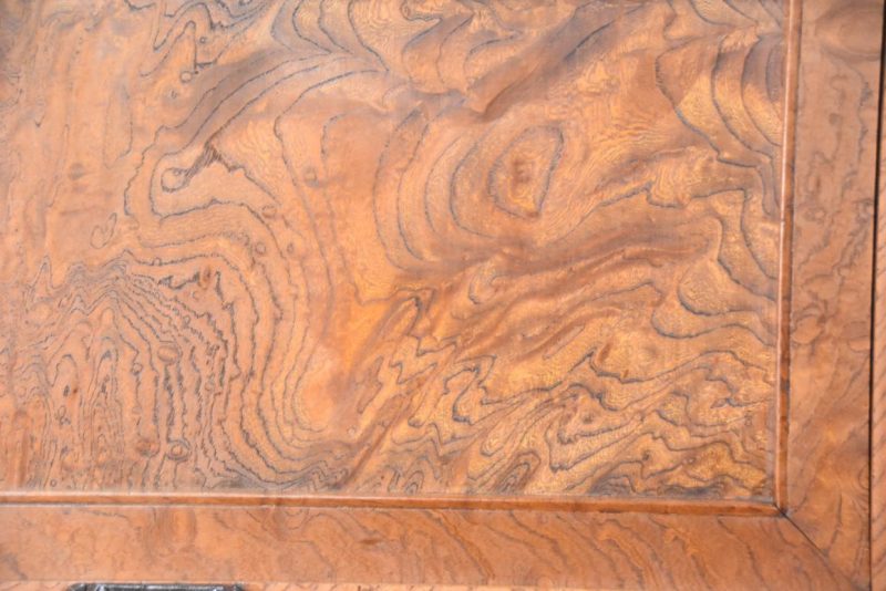 Japanese Burl Elm Clothing Chest 2 Sections Width:1100mm - Image 10