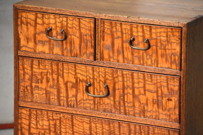 Burled Mulberry Hikidashi Drawer Chest  Width:485mm - Image 8