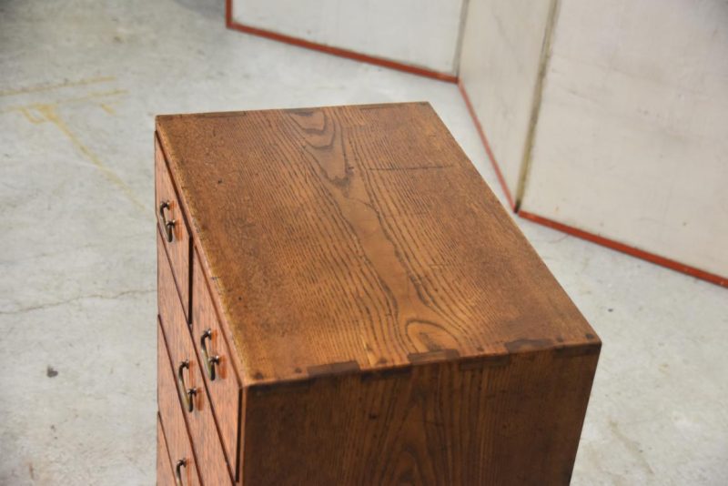 Burled Mulberry Hikidashi Drawer Chest  Width:485mm - Image 4
