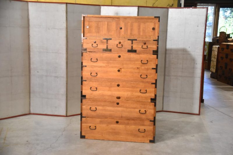 Vintage 8 Drawer Clothing Chest (3 Sections) Width:940mm - Image 2