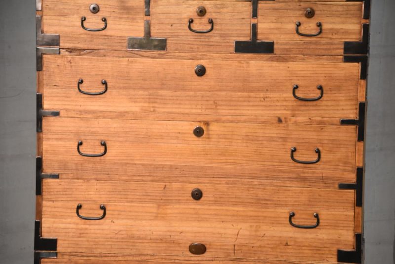 Vintage 8 Drawer Clothing Chest (3 Sections) Width:940mm - Image 7