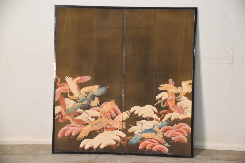Taisho Period Tomesode 2 Panel Screen Width:1360mm