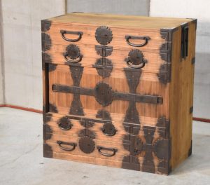 Early Meiji Period Tokyo Region Merchant Chest Width:790mm
