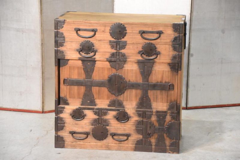 Early Meiji Period Tokyo Region Merchant Chest Width:790mm - Image 2