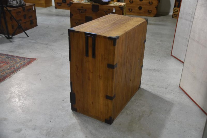 Early Meiji Period Tokyo Region Merchant Chest Width:790mm - Image 4