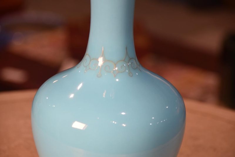 Turquoise Cloisonne Ando Vase Width:140mm - Image 2