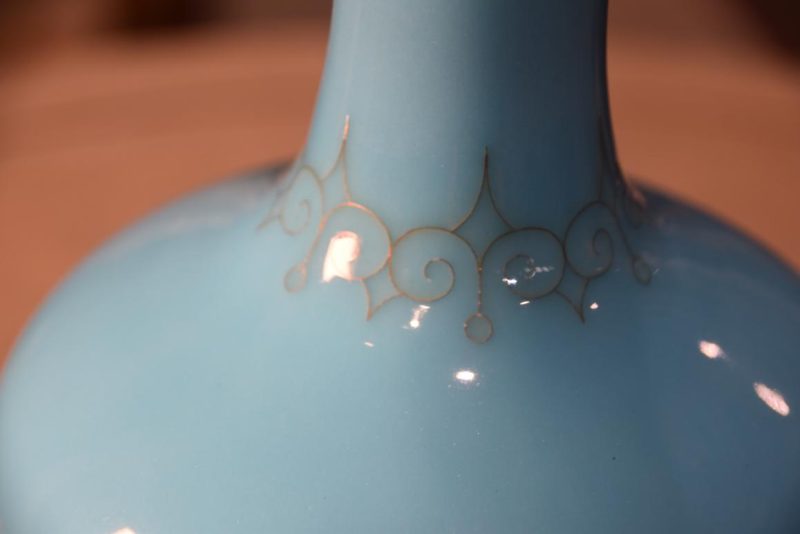 Turquoise Cloisonne Ando Vase Width:140mm - Image 9