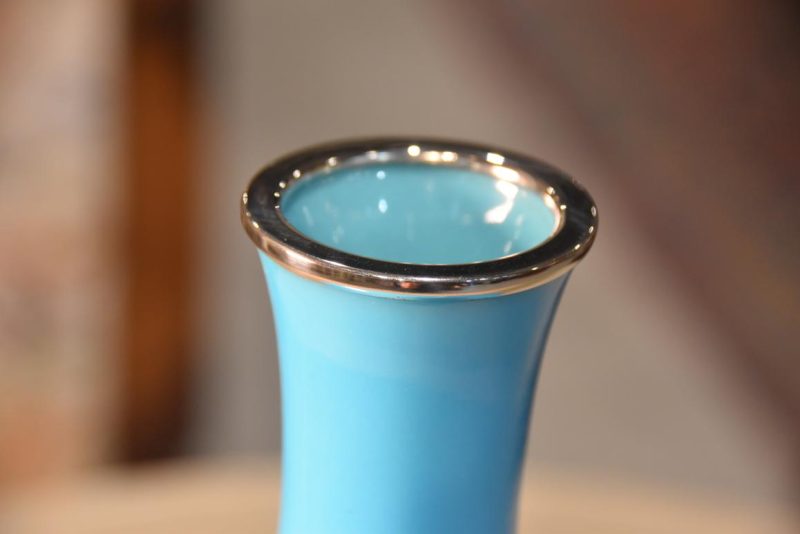 Turquoise Cloisonne Ando Vase Width:140mm - Image 8