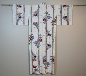 Japanese Floral and Bamboo Cotton Yukata