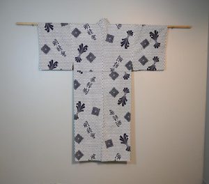 Japanese Blue and White Men's Cotton Yukata