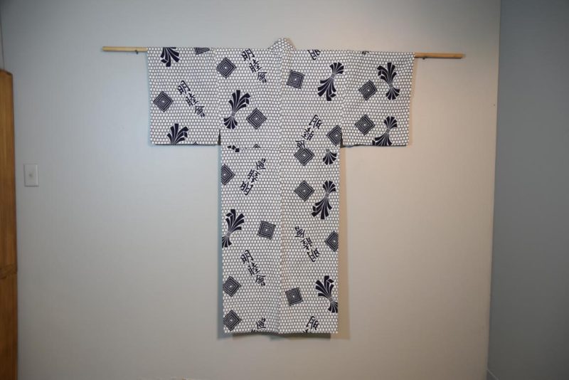 Japanese Blue and White Men's Cotton Yukata