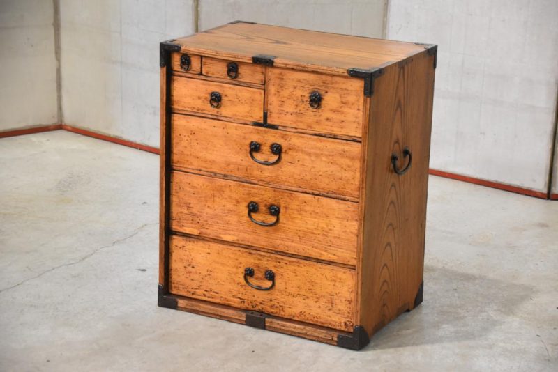 Hikidashi Antique Chest of Drawers Width:545mm