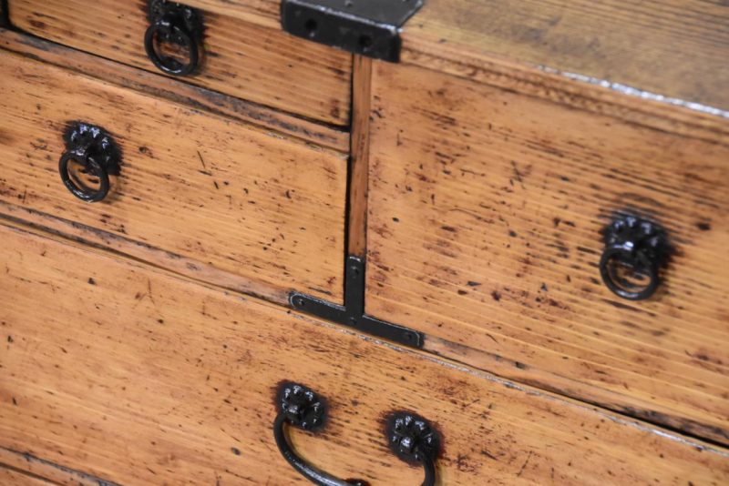 Hikidashi Antique Chest of Drawers Width:545mm - Image 7