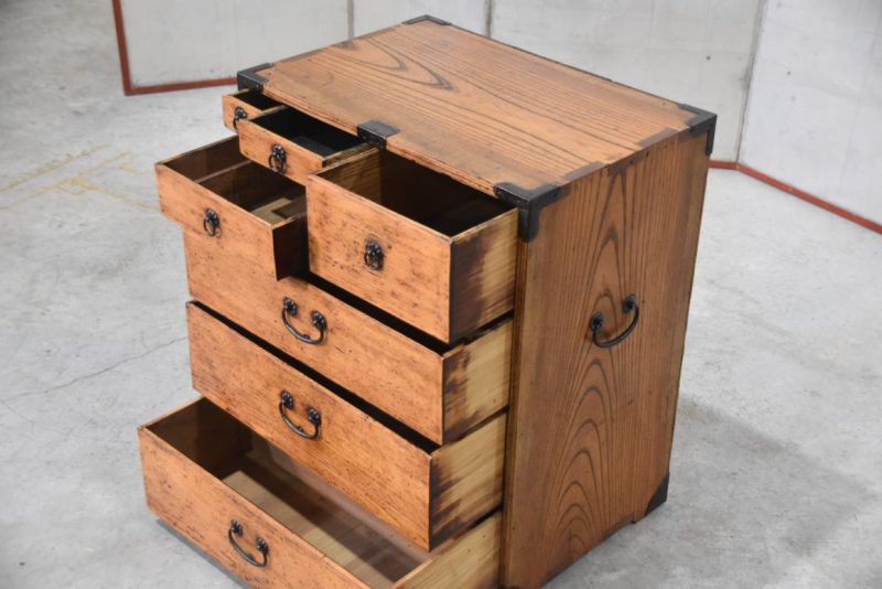 Hikidashi Antique Chest of Drawers Width:545mm - Image 4
