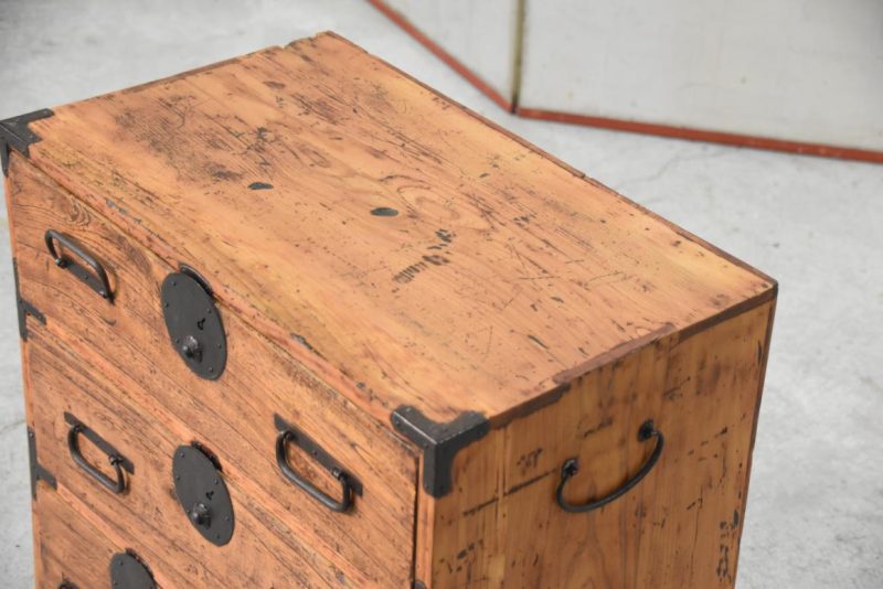 Antique Ko Dansu Small Chest Width:545mm - Image 7
