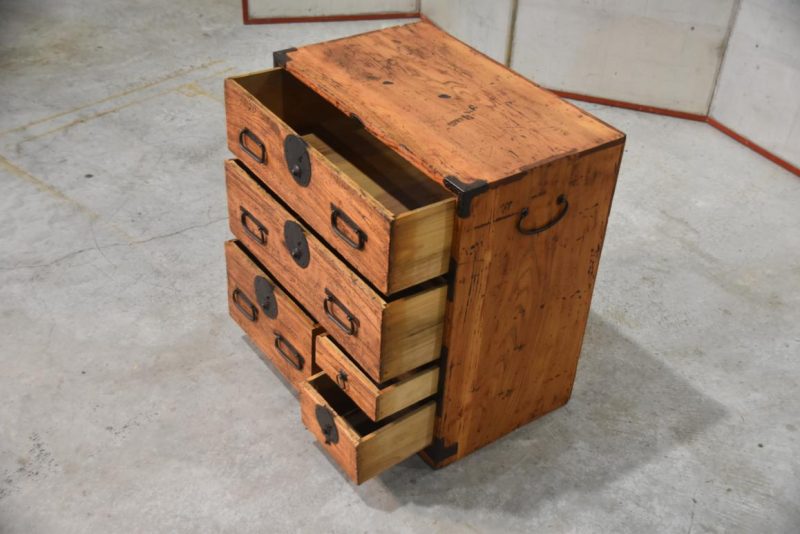 Antique Ko Dansu Small Chest Width:545mm - Image 5