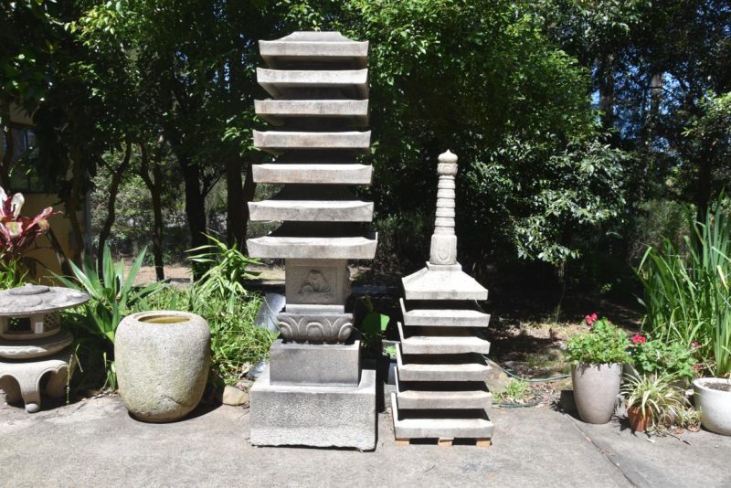 Rare Meiji Period Granite 13 Story Pagoda Height:4500mm - Image 2