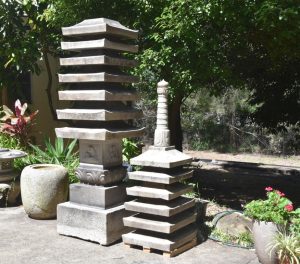 Rare Meiji Period Granite 13 Story Pagoda Height:4500mm
