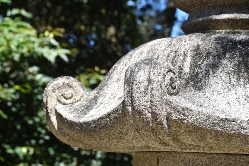 Antique Garden Lantern from Kyoto Height:2460mm - Image 6