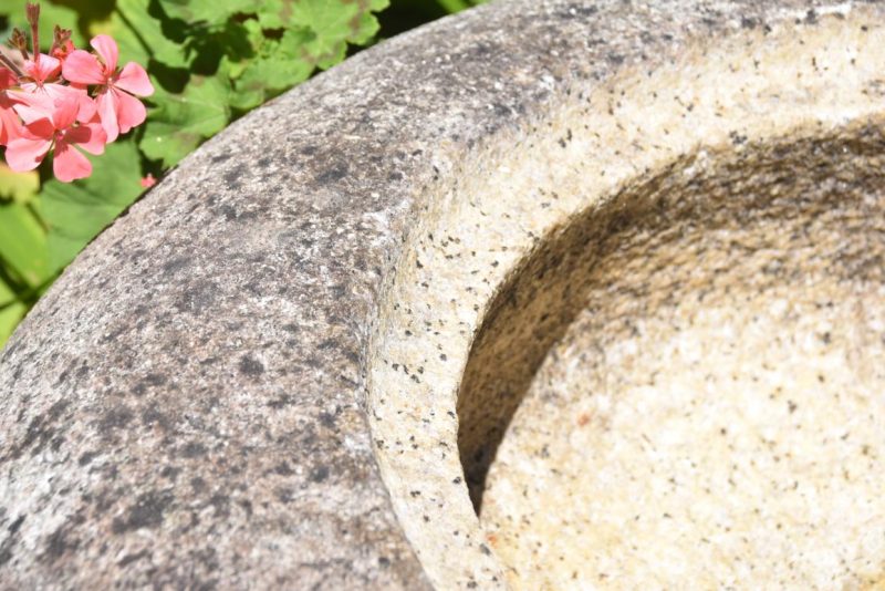Antique Japanese Granite Garden Basin Width:740mm - Image 3