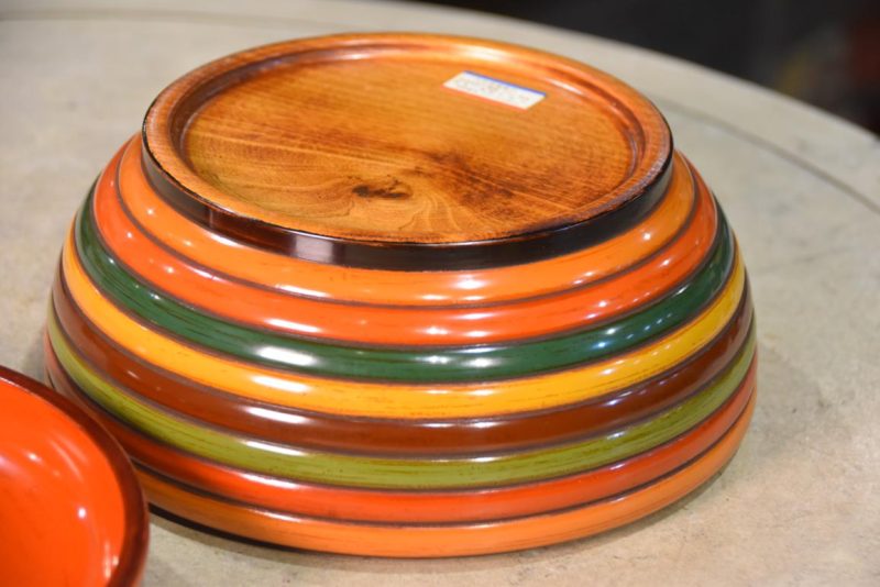 Japanese Spinning Top Design Lidded Container Width:200mm - Image 4