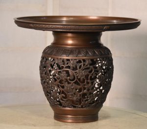 Bronze Usubata Vase:Width 330mm