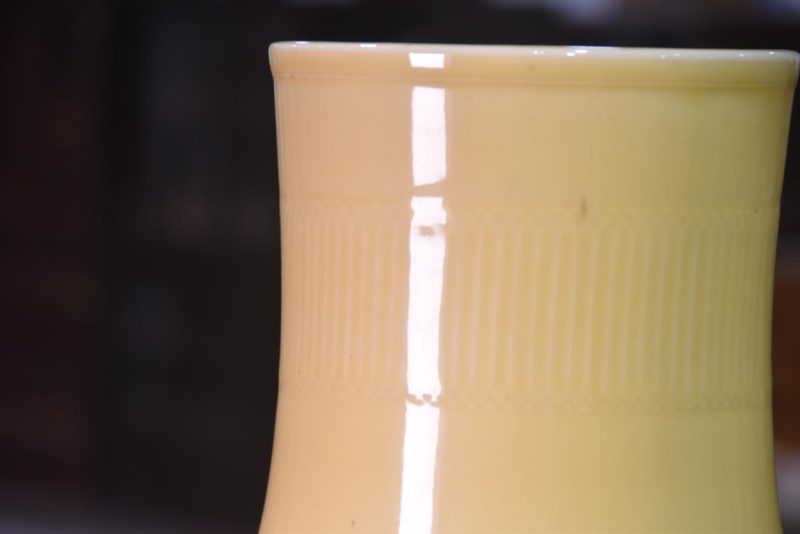 Japanese Yellow Celadon Vase Height:520mm - Image 10