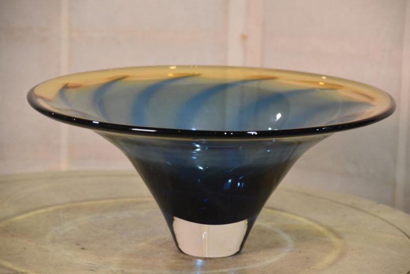 Japanese Glass Ikebana Vase Width:340mm - Image 2