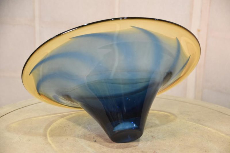 Japanese Glass Ikebana Vase Width:340mm - Image 4