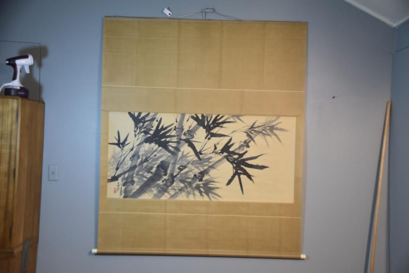 Large Japanese Sumi-E Ink Brush Bamboo Scroll Width:1515mm - Image 6