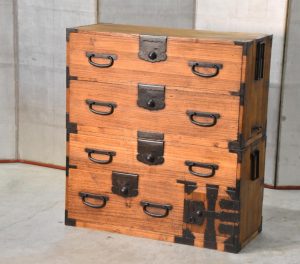 Antique 2 Section Clothing Chest 4 Drawers and Cash Door Width:930mm