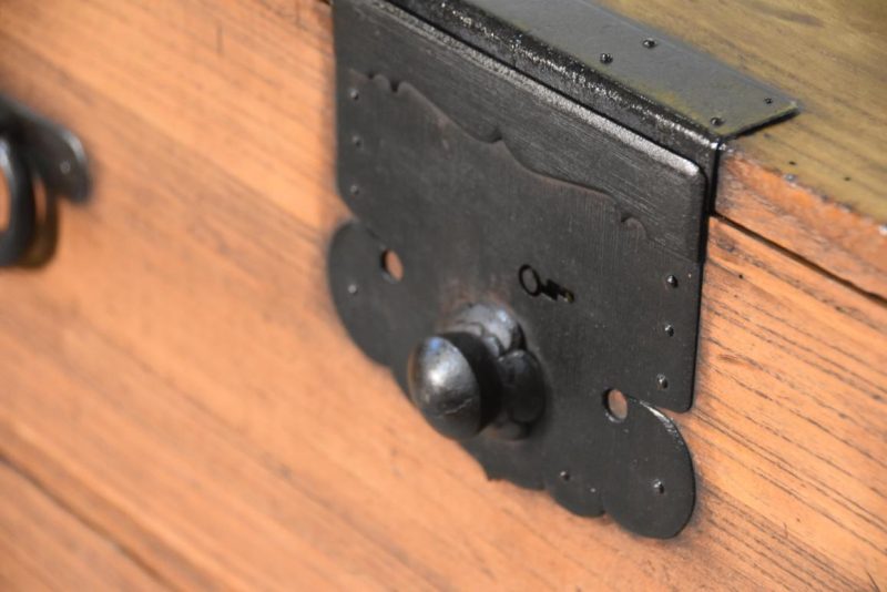 Antique 2 Section Clothing Chest 4 Drawers and Cash Door Width:930mm - Image 12