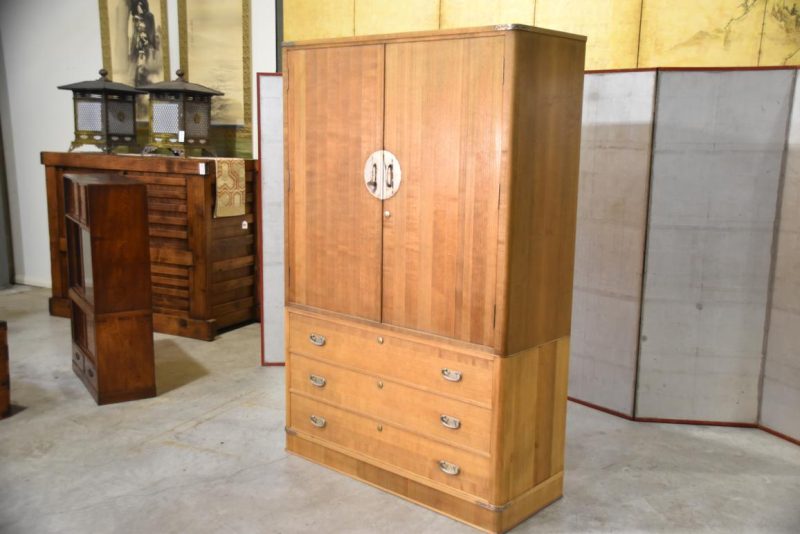 Vintage Japanese Kamo Wedding Chest Width:1160mm - Image 12