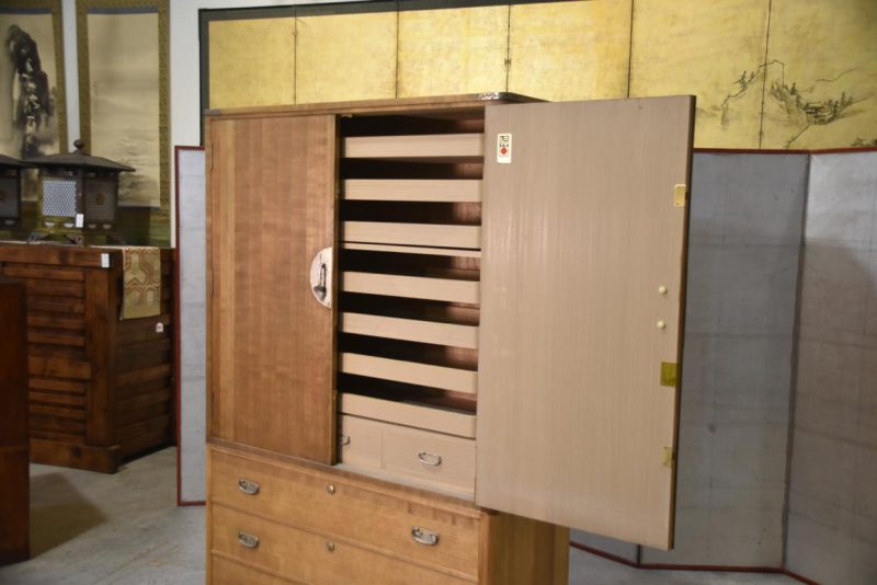 Vintage Japanese Kamo Wedding Chest Width:1160mm - Image 11
