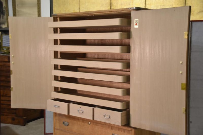Vintage Japanese Kamo Wedding Chest Width:1160mm - Image 10